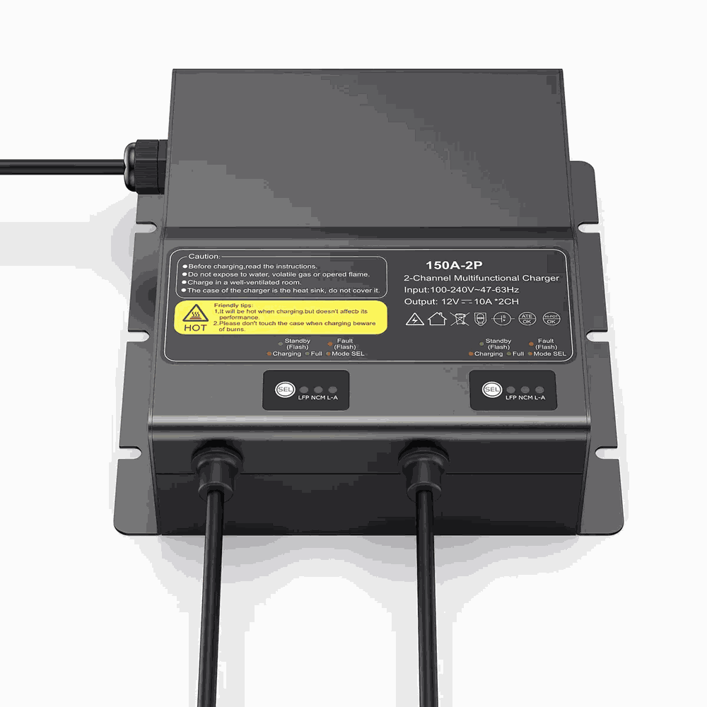 BS150A-1210-2P Industrial Battery Charger - Rear View