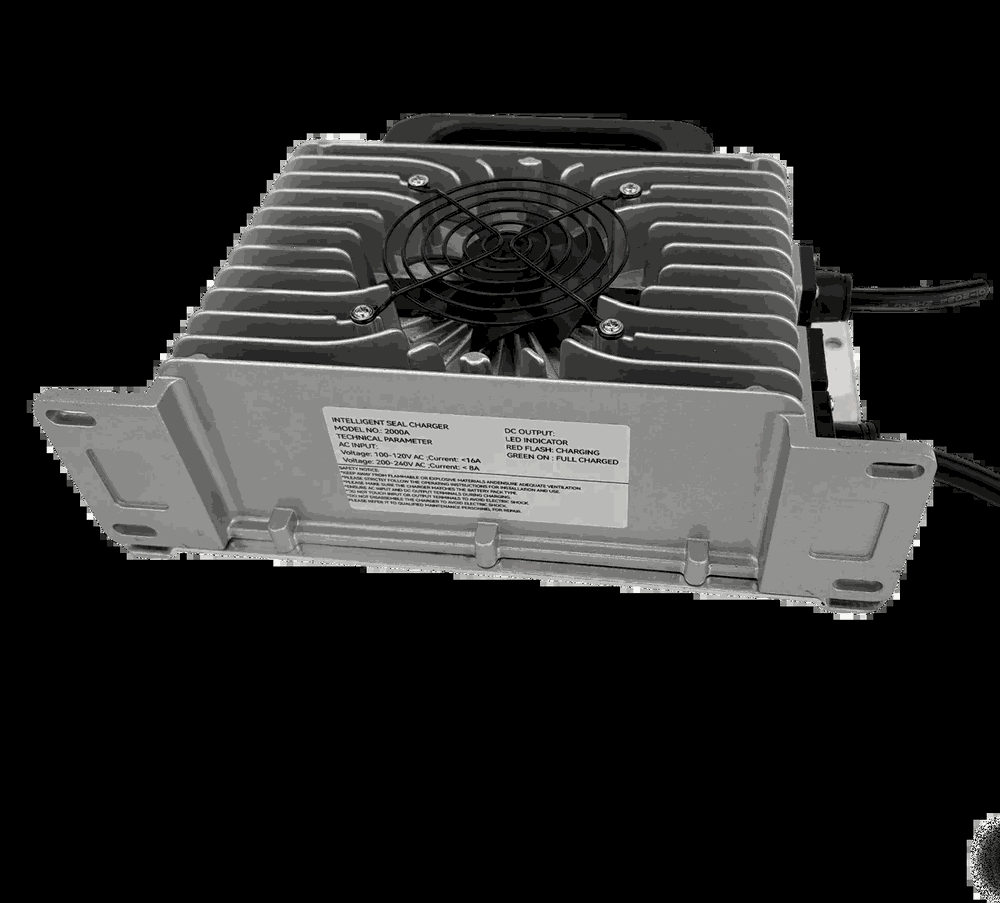 BS2000A-1250 Industrial Battery Charger - Side View
