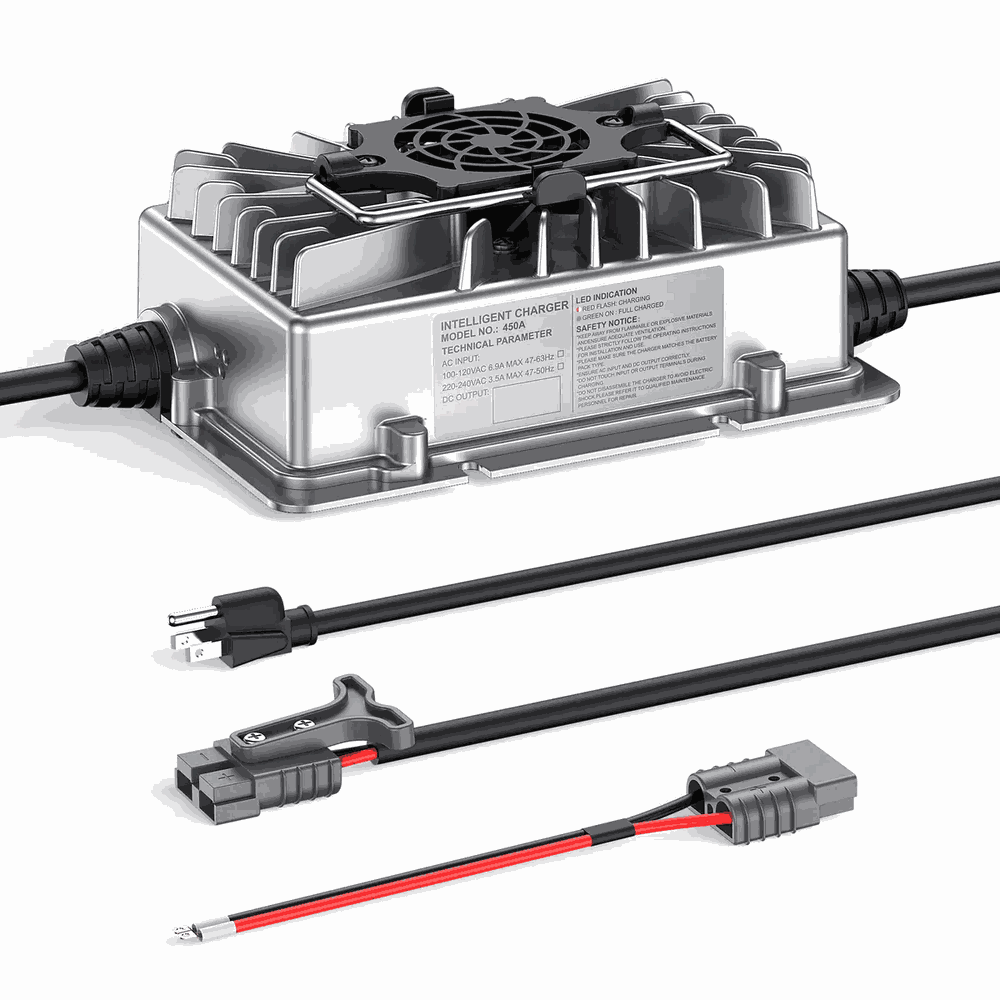 BS450A-3610 Industrial Battery Charger - Rear View